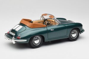 Porsche 356B Cabriolet Groen Bburago 1:18 3051-M1 Metaal — afbeelding 3 van 8