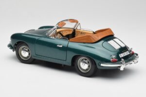 Porsche 356B Cabriolet Groen Bburago 1:18 3051-M1 Metaal — afbeelding 7 van 8