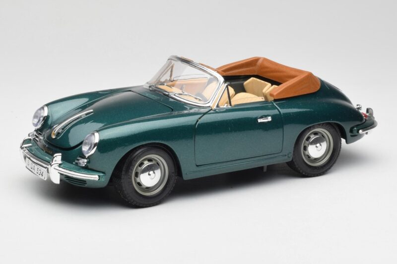 Porsche 356B Cabriolet Groen Bburago 1:18 3051-M1 Metaal