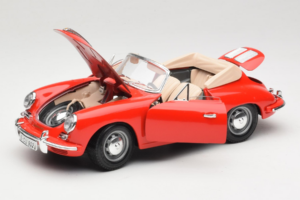 Porsche 356B Cabriolet Rood Tchibo 1:18 45703 Metaal — afbeelding 2 van 8