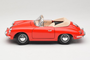 Porsche 356B Cabriolet Rood Tchibo 1:18 45703 Metaal — afbeelding 4 van 8