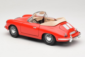 Porsche 356B Cabriolet Rood Tchibo 1:18 45703 Metaal — afbeelding 7 van 8