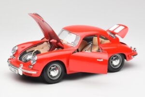 Porsche 356B Rood Bburago 1:18 3021 Metaal — afbeelding 2 van 8