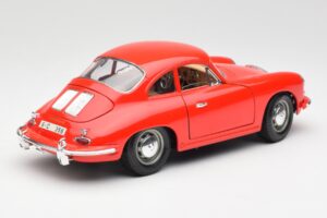 Porsche 356B Rood Bburago 1:18 3021 Metaal — afbeelding 3 van 8