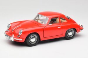 Porsche 356B Rood Bburago 1:18 3021 Metaal