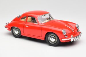 Porsche 356B Rood Bburago 1:18 3021 Metaal — afbeelding 6 van 8