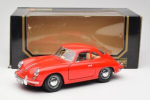 Porsche 356B Rood Bburago 1:18 3021 Metaal — afbeelding 8 van 8