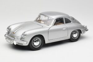 Porsche 356B Zilver Bburago 1:18 3021-M1 Metaal