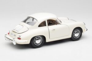 Porsche 356B Wit Bburago 1:18 3021-M3 Metaal — afbeelding 3 van 8