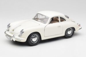 Porsche 356B Wit Bburago 1:18 3021-M3 Metaal