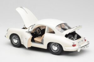 Porsche 356B Wit Bburago 1:18 3021-M3 Metaal — afbeelding 5 van 8