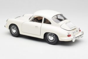 Porsche 356B Wit Bburago 1:18 3021-M3 Metaal — afbeelding 7 van 8