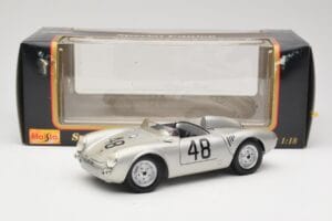 Porsche 550A Spyder #48 Sports Prototype 1955 Maisto 1:18 50341 Metaal — afbeelding 8 van 8