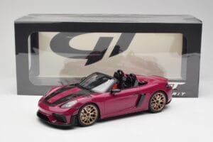 Porsche 718 982 Spyder RS Weissach Package Ruby Star Neo GT Spirit 1:18 GT486 Hars — afbeelding 6 van 6