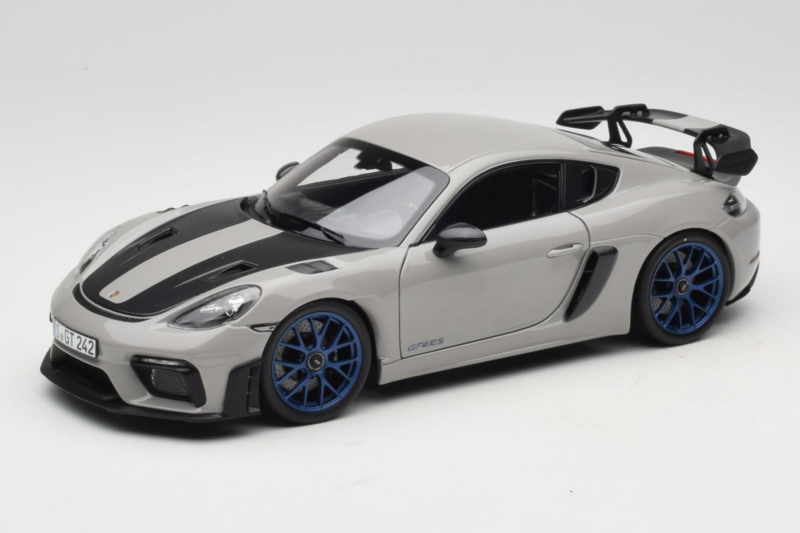 Porsche 718 Cayman 982 GT4 RS Weissach Package Chalk Norev 1:18 187253 Metaal