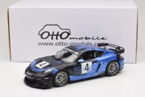 Porsche 718 Cayman GT4 RS Clubsport Zwart Blauw Otto 1:18 OT469 Hars — afbeelding 6 van 6