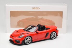 Porsche 718 Spyder RS Guards Red Norev 1:18 187271 Metaal — afbeelding 8 van 8