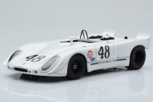 Porsche 908/02 #48 S. McQueen / P. Revson 12 Hours of Sebring 2nd Place Post Race Version 1970 AUTOart 1:18 87072 Metaal