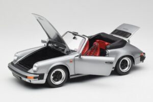 Porsche 911 930 Carrera 3.2 Cabriolet Grijs Metallic Minichamps 1:18 100063034 Metaal — afbeelding 2 van 8