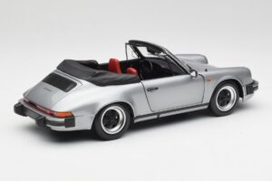Porsche 911 930 Carrera 3.2 Cabriolet Grijs Metallic Minichamps 1:18 100063034 Metaal — afbeelding 3 van 8