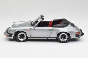 Porsche 911 930 Carrera 3.2 Cabriolet Grijs Metallic Minichamps 1:18 100063034 Metaal — afbeelding 4 van 8