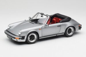 Porsche 911 930 Carrera 3.2 Cabriolet Grijs Metallic Minichamps 1:18 100063034 Metaal