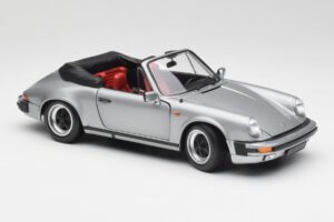 Porsche 911 930 Carrera 3.2 Cabriolet Grijs Metallic Minichamps 1:18 100063034 Metaal — afbeelding 6 van 8