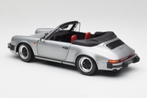 Porsche 911 930 Carrera 3.2 Cabriolet Grijs Metallic Minichamps 1:18 100063034 Metaal — afbeelding 7 van 8