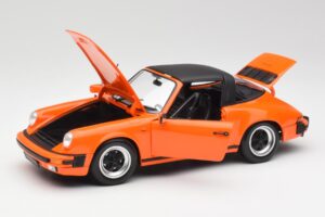 Porsche 911 930 Carrera 3.2 Targa Oranje Minichamps 1:18 100063064 Metaal — afbeelding 2 van 8