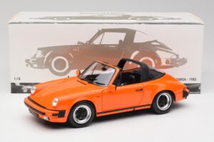 Porsche 911 930 Carrera 3.2 Targa Oranje Minichamps 1:18 100063064 Metaal — afbeelding 8 van 8