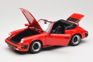 Porsche 911 930 Carrera 3.2 Cabriolet Guards Red Minichamps 1:18 110063030 Metaal — afbeelding 2 van 8