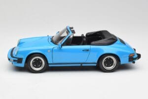 Porsche 911 930 Carrera Cabriolet Blauw Minichamps 1:18 100063032 Metaal — afbeelding 4 van 8