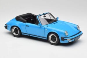 Porsche 911 930 Carrera Cabriolet Blauw Minichamps 1:18 100063032 Metaal — afbeelding 6 van 8