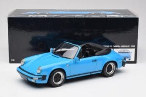 Porsche 911 930 Carrera Cabriolet Blauw Minichamps 1:18 100063032 Metaal — afbeelding 8 van 8