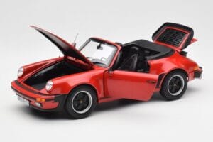 Porsche 911 930 Turbo Cabriolet Rood Norev 1:18 187664 Metaal — afbeelding 2 van 8