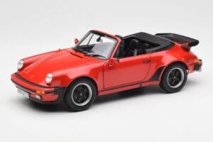 Porsche 911 930 Turbo Cabriolet Rood Norev 1:18 187664 Metaal