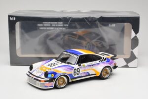 Porsche 911 934 Schiller Racing Team #69 R. Haldi / H. Vetsch 24 Hours of Le Mans 1976 Minichamps 1:18 155766469 Metaal — afbeelding 6 van 6