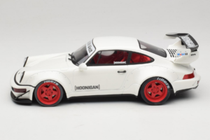 Porsche 911 964 RWB Hoonigan Wit GT Spirit 1:18 GT732 Hars — afbeelding 3 van 6