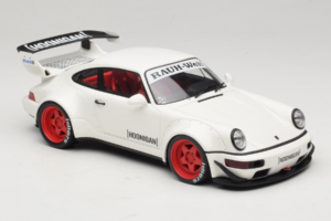 Porsche 911 964 RWB Hoonigan Wit GT Spirit 1:18 GT732 Hars — afbeelding 4 van 6