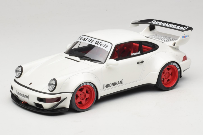 Porsche 911 964 RWB Hoonigan Wit GT Spirit 1:18 GT732 Hars