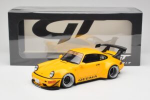 Porsche 911 964 RWB Keema Yellow GT Spirit 1:18 GT492 Hars — afbeelding 6 van 6