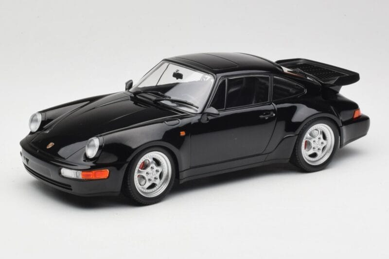 Porsche 911 964 Turbo Bad Boys Zwart Minichamps 1:18 155069104 Metaal