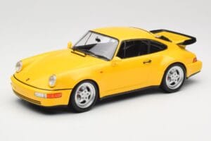 Porsche 911 964 Turbo Geel Minichamps 1:18 155069100 Metaal