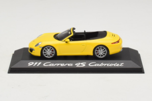 Porsche 911 991 Carrera 4S Cabriolet Geel Minichamps 1:43 WAP0201120C Metaal