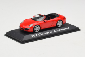 Porsche 911 991 Carrera Cabriolet Rood Minichamps 1:43 WAP0200120C Metaal — afbeelding 2 van 4