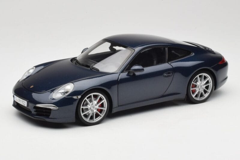 Porsche 911 991 Carrera S Blue Metallic Minichamps 1:18 WAP0210200C Metaal