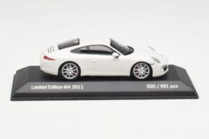 Porsche 911 991 Carrera S Wit IAA Frankfurt 2011 Minichamps 1:43 WAX20100090 Metaal — afbeelding 3 van 5