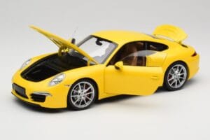 Porsche 911 991 Carrera S Racing Yellow Minichamps 1:18 100061021 Metaal — afbeelding 2 van 8