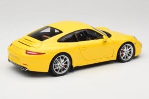 Porsche 911 991 Carrera S Racing Yellow Minichamps 1:18 100061021 Metaal — afbeelding 3 van 8