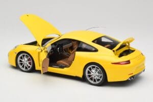 Porsche 911 991 Carrera S Racing Yellow Minichamps 1:18 100061021 Metaal — afbeelding 5 van 8